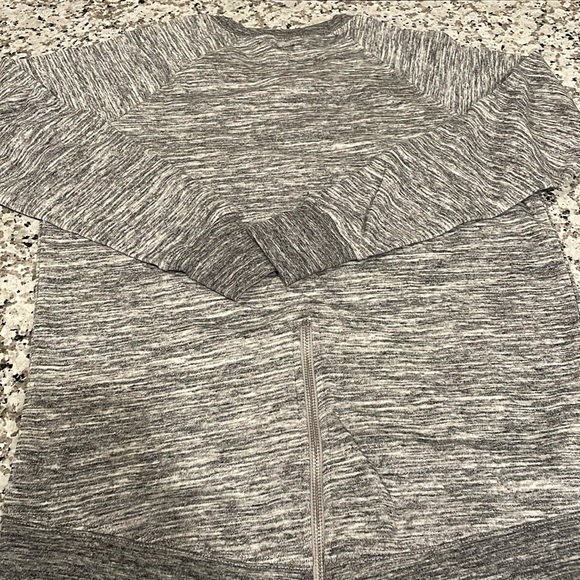 Harry Potter The Deathly Hollows light heathered gray terry-back sweater NWT XS - Picture 9 of 11